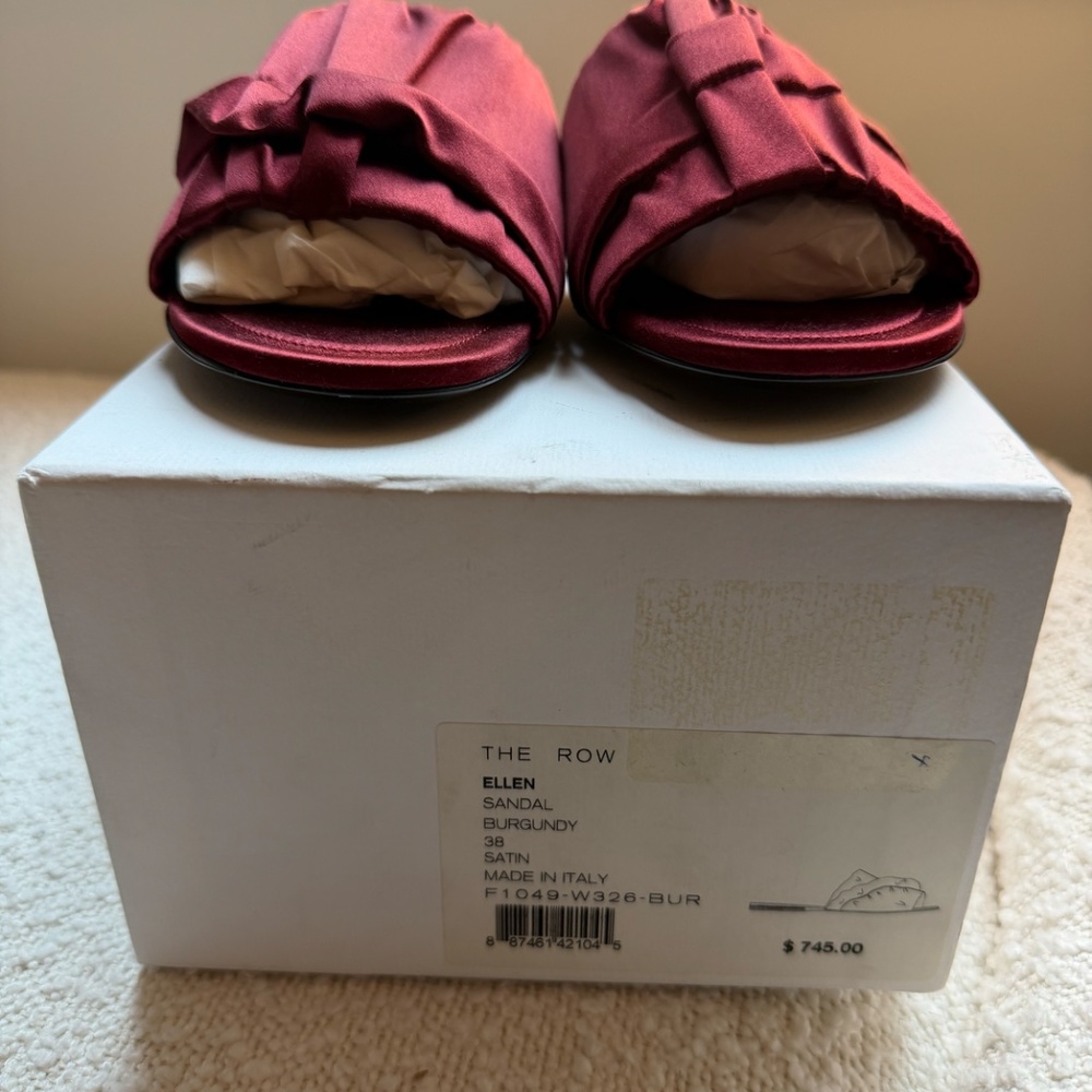 The Row Ellen Sandal (Burgundy) (size 38) - Picture 7 of 7